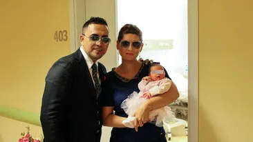 Fetita lui Sorinel Pustiu are doar 5 zile si deja face legea in casa! Vezi cum a fost prima noapte in sanul familiei!