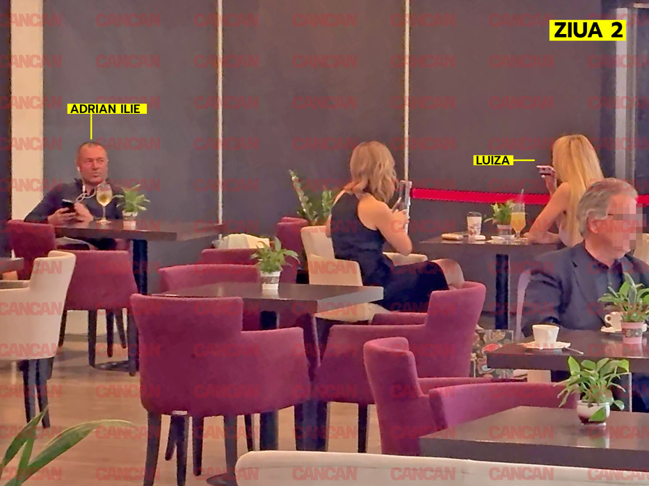 După antrenament, Adrian Ilie cu Luiza s-au întâlnit la aceeași cafenea