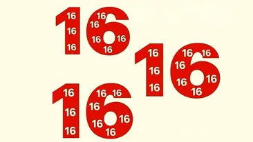 Test IQ exclusiv pentru genii | Câți de 16 sunt, în total, în această imagine?