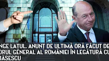 Se strânge laţul. Anunţ de ULTIMĂ ORĂ făcut de procurorul general al României în legătură cu Traian Băsescu