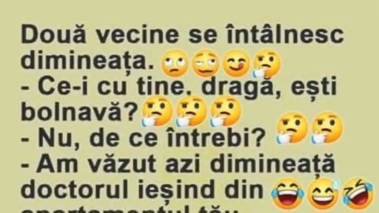 BANC | Două vecine se întâlnesc dimineața