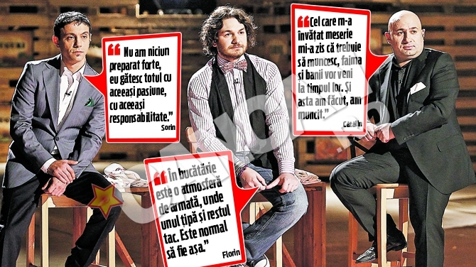 Totul despre juratii Masterchef. Sorin, Catalin si Florin il vor alege pe cel mai tare bucatar din Romania