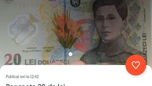 Suma e uriașă! Cu ce preț se vinde o bancnotă de 20 de lei cu chipul Ecaterinei Teodoroiu