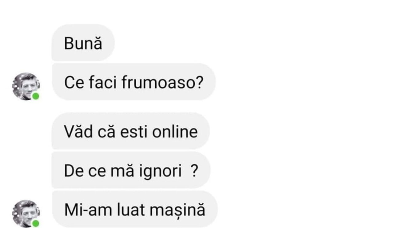 BANCUL ZILEI | "Ce mașină ți-ai luat?"