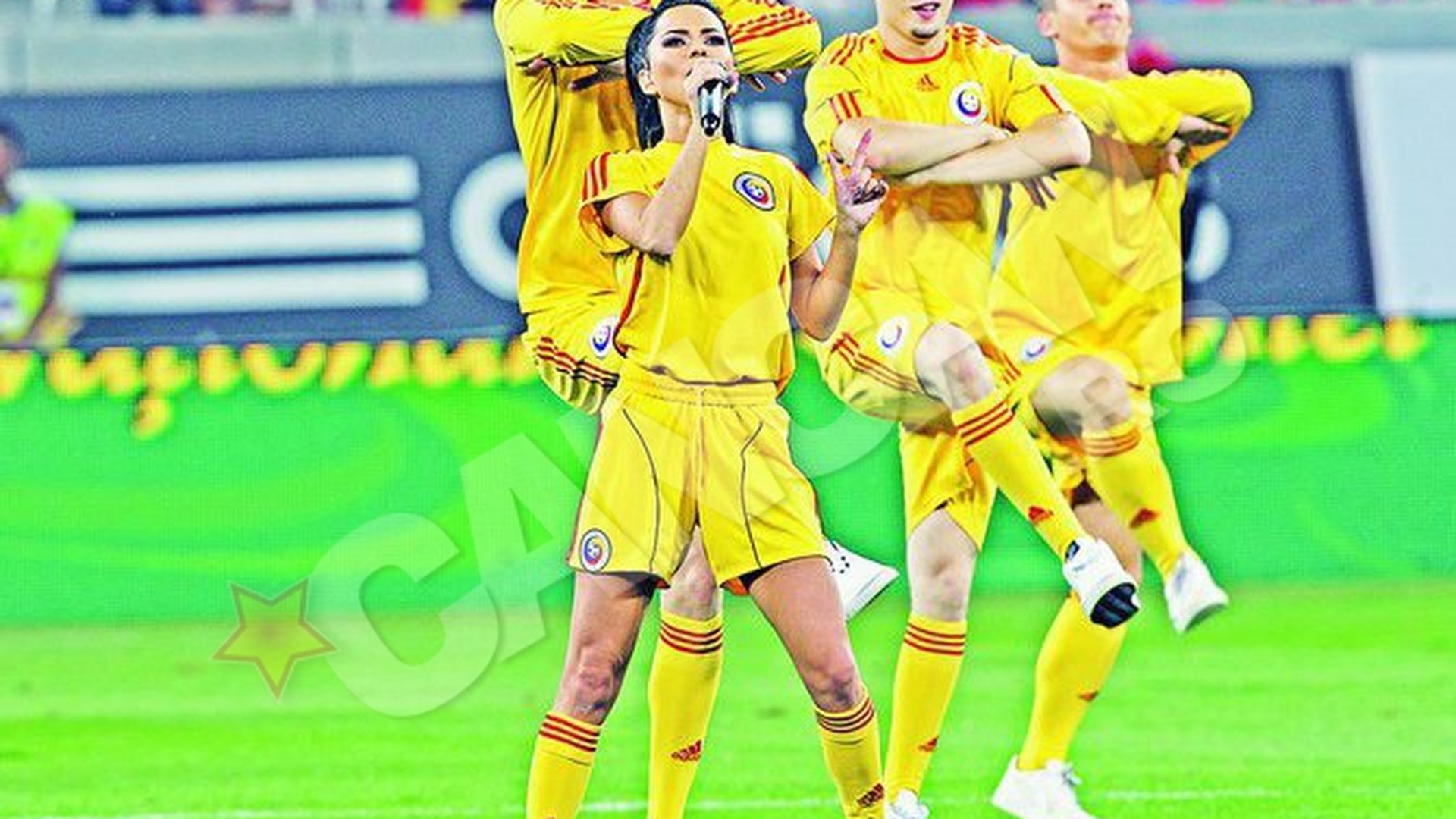Inna s-a facut de ras in fata a 50.000 de suporteri! A falsat pe stadion