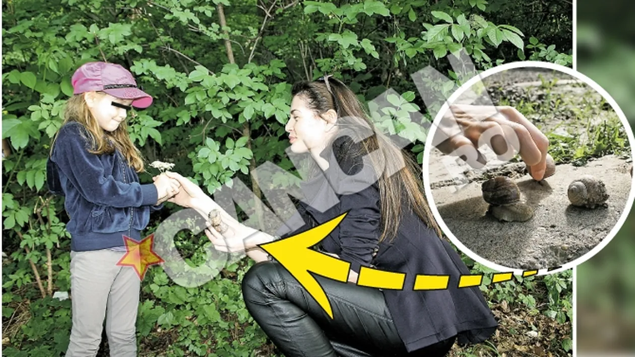 Monica Gabor si fiica sa, Irina, s-au jucat tot weekendul la munte. Au cules melci si s-au plimbat cu telecabina