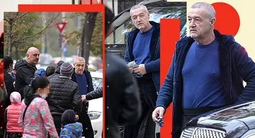 Gigi Becali a cedat “asaltului” nevoiașilor, în fața “Palatului”