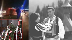 Imagini copleșitoare de la înmormântarea lui Dumitru Stroie. Ce mesaj au scris părinții cântărețului pe coroana de flori | FOTO & VIDEO