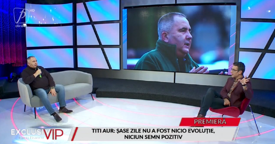 Titi Aur, invitat în emisiunea moderată de Cristi Brancu © captură video Prima TV