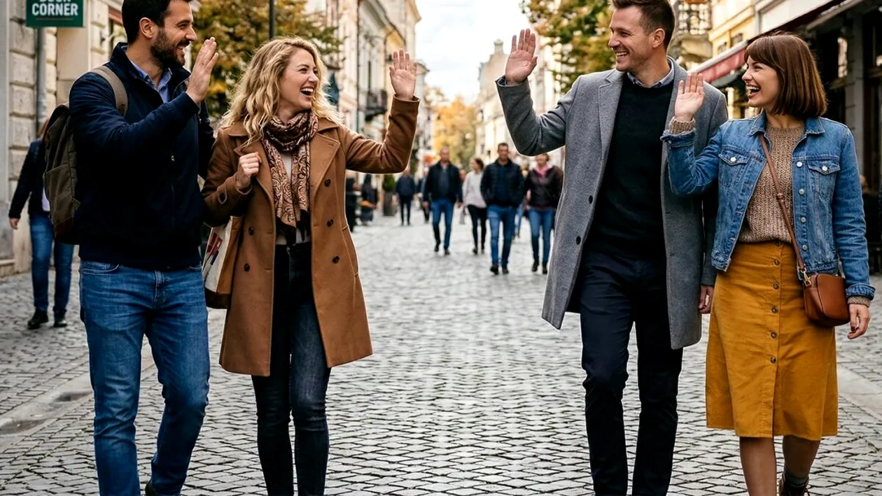 Dacă două cupluri se întâlnesc pe stradă, cine trebuie să salute primul, de fapt? Regula pe care puțini o cunosc