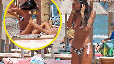 Livia EX-Bordea, cu nurii aproape descoperiți a oferit imaginile zilei! A privit şi s-a răcorit!