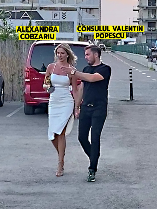 Valentin Ionescu, pe vremea când era consul, alături de blonda cu bucluc (Foto: CANCAN.RO)