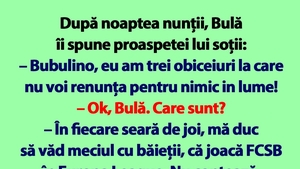 BANC | Bulă și cele 3 obiceiuri post-conjugale
