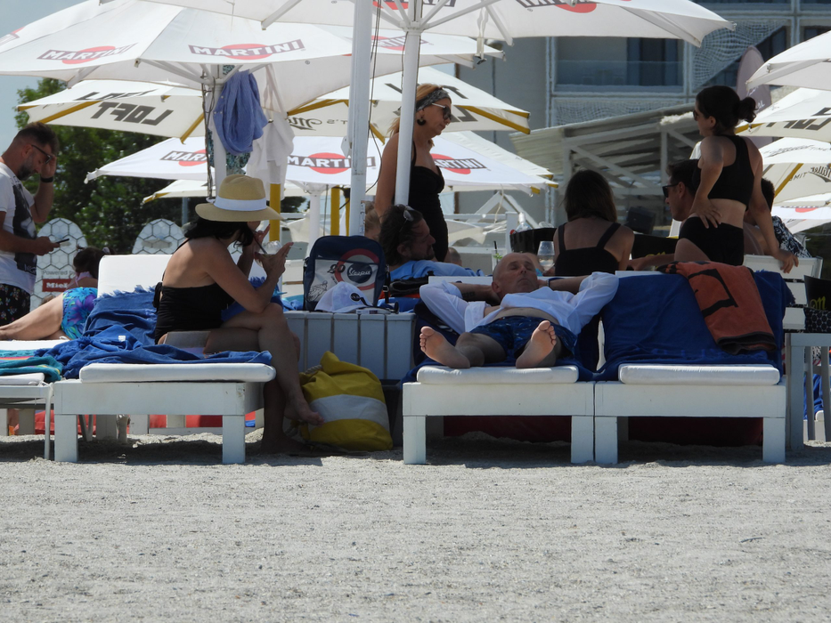 Actorul s-a odihnit pe plajă