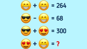 TEST IQ | Rezolvați ecuația emoji-urilor din imagine! Care e rezultatul final?