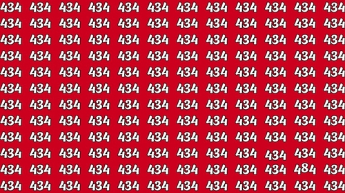 TEST IQ | Nu toate numerele din imagine sunt 434. Găsiți-l pe cel diferit!