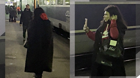 Monica Bârlădeanu, cu ochii după ”naș” în Gara de Nord! Actrița a intrat în ”live” chiar de pe peron