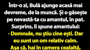 BANC | Bulă, nevasta infidelă și amantul