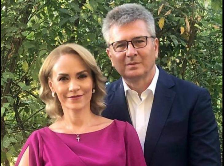 Florentin Pandele, alături de soția sa, Gabriela Firea