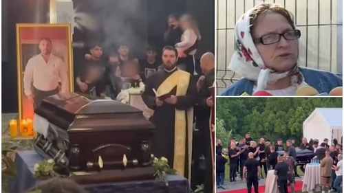 Mama lui Costel Corduneanu s-a prăbușit de durere când a văzut sicriul cu trupul neînsuflețit al fiului său. Ți se rupe sufletul!