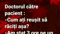 BANC | Cum ați reușit să răciți așa?
