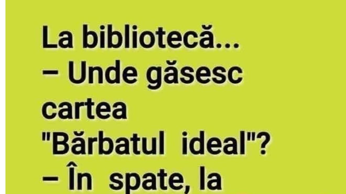 BANCUL ZILEI | Unde se găsește cartea "Bărbatul ideal"?