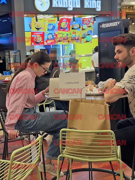 Edward Sanda și Cleopatra Stratan, la un mall din Capitală
