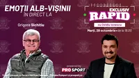 Rapid continuă parcursul excelent din acest sezon și noi vă așteptam la EXCLUSIV RAPID, în direct pe YouTube - ProSport, de la 18:00!