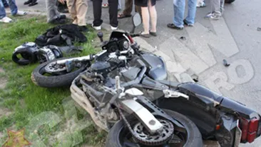 Una dintre maini i-a fost retezata dupa ce a intrat cu motocicleta intr-un sant