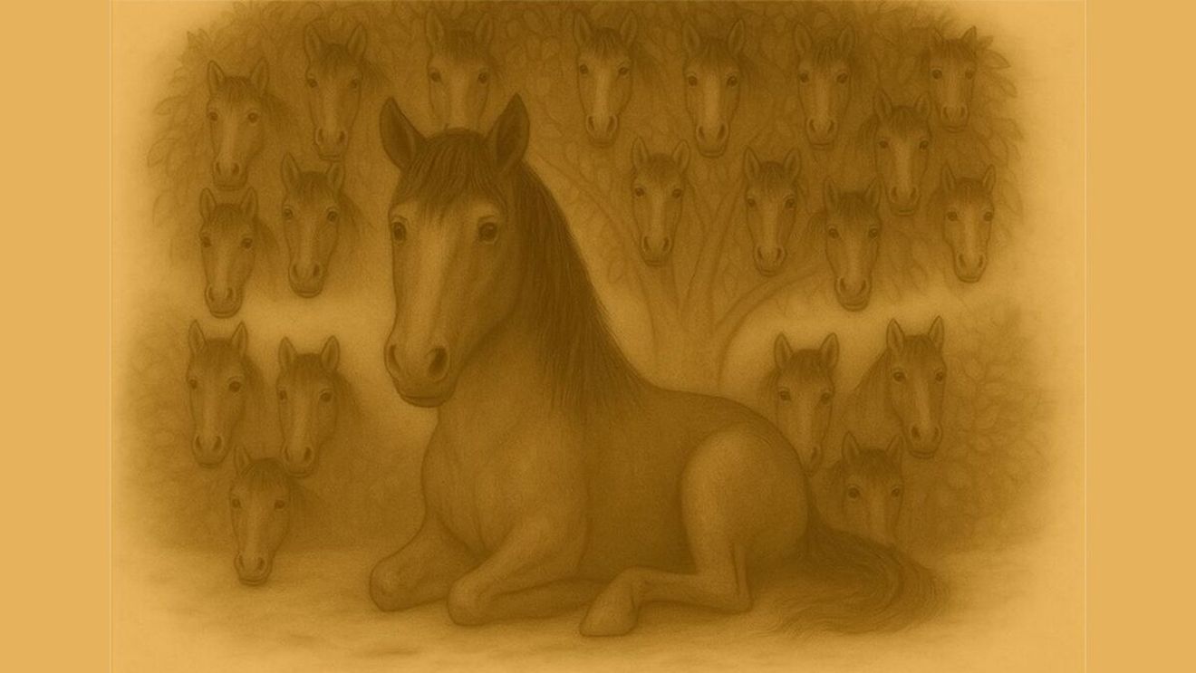 Test de inteligență | Câți cai sunt, de fapt, în această iluzie optică?