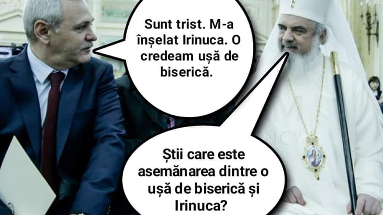 BANC | Discuție între Liviu Dragnea și Patriarhul Daniel: "Care e asemănarea dintre o ușă de biserică și Irinuca?"