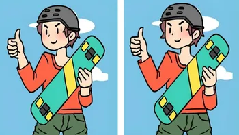 Test de logică | În cel mult jumătate de minut, identificați 3 diferențe între tânărul din dreapta și cel din stânga