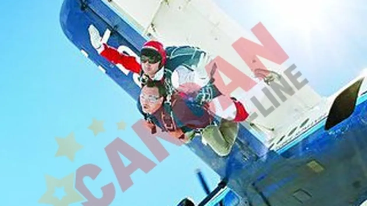 Si-a rupt gatul la aterizare