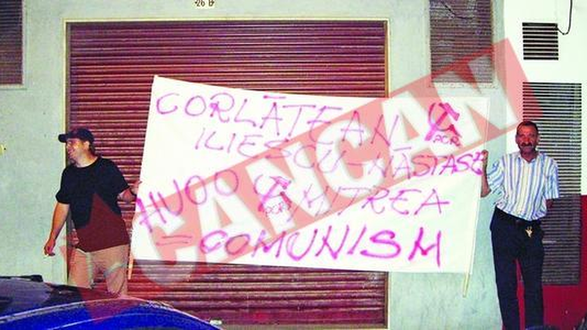 Manifestatie anti-Corlatean-Mitrea-Iliescu In Spania