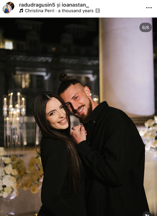 Radu Drăgușin și Ioana Stan s-au logodit! Locul de poveste în care fotbalistul de la Națională și-a cerut iubita în căsătorie