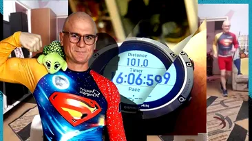 “Superman” a alergat 101 kilometri  în apartamentul lui din Rahova, ca să-i ajute pe bolnavii de COVID-19