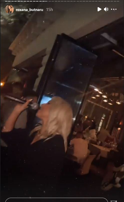 Amna, printre artiștii care au cântat la ziua de naștere a creatoarei de modă Roxana Butnaru © Instagram Stories