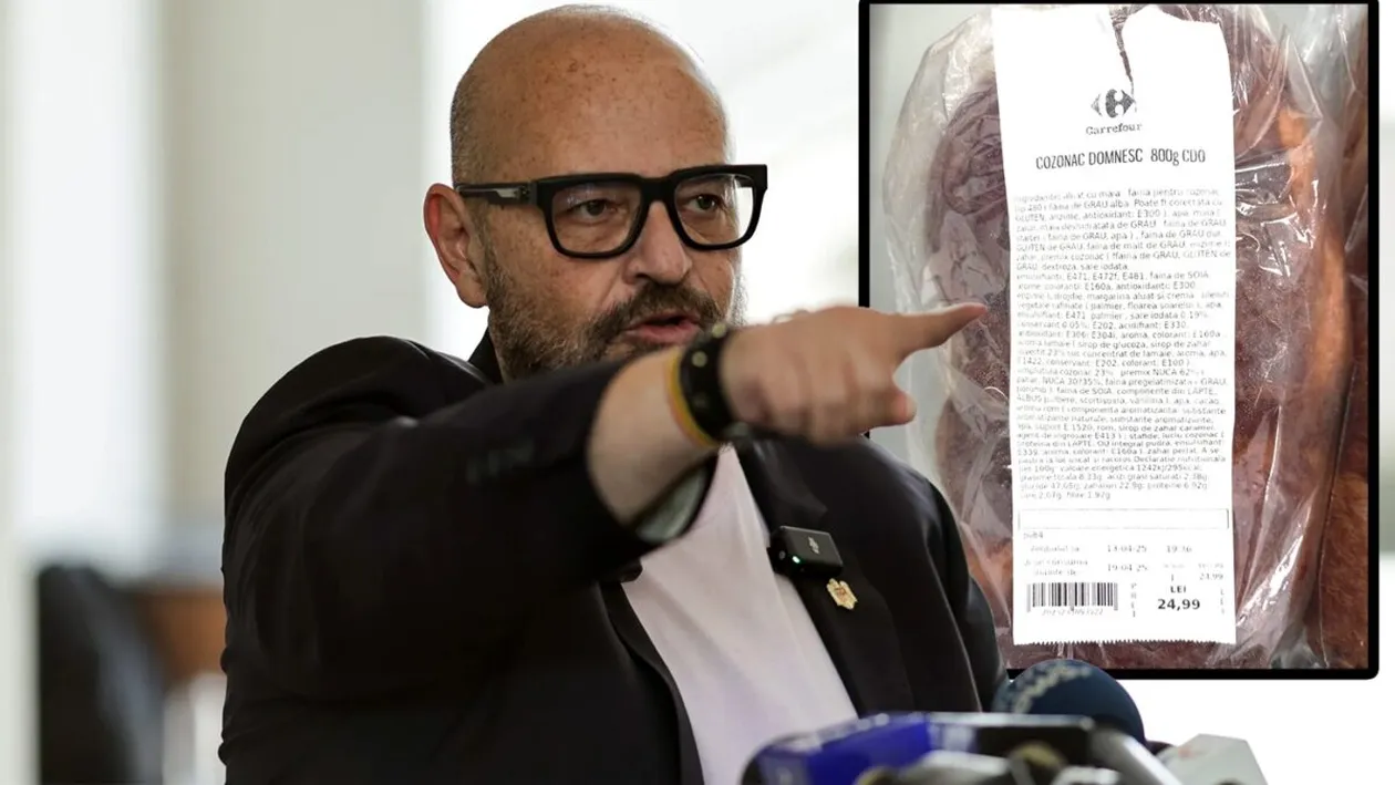 Ce a descoperit Piedone în cozonacii din Carrefour. Șeful ANPC a făcut publice imaginile