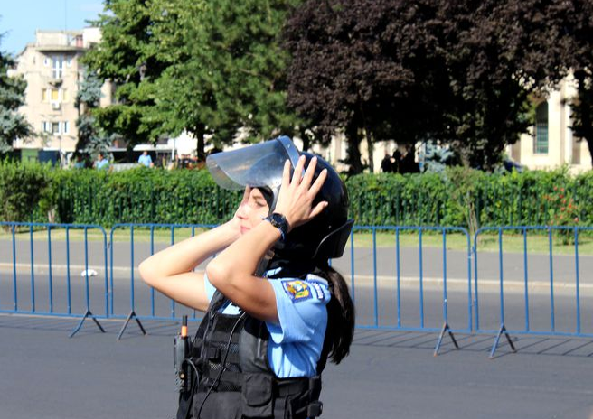 Ștefania, jandarmerița bătută în 10 august 2018