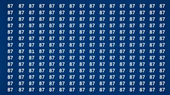 TEST IQ | Ești un geniu dacă poți identica numărul 81 în maximum 15 secunde