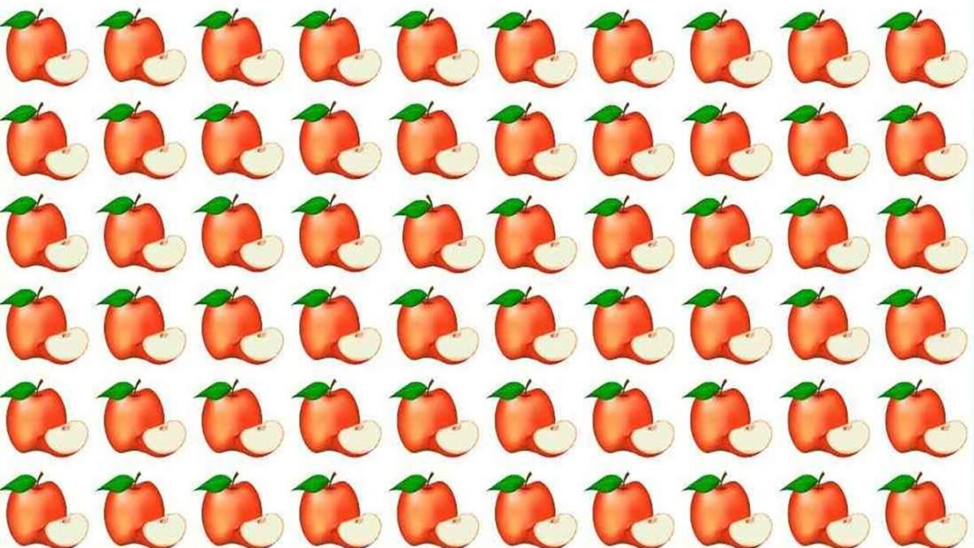 Test de perspicacitate | Care măr este diferit de toate celelalte?
