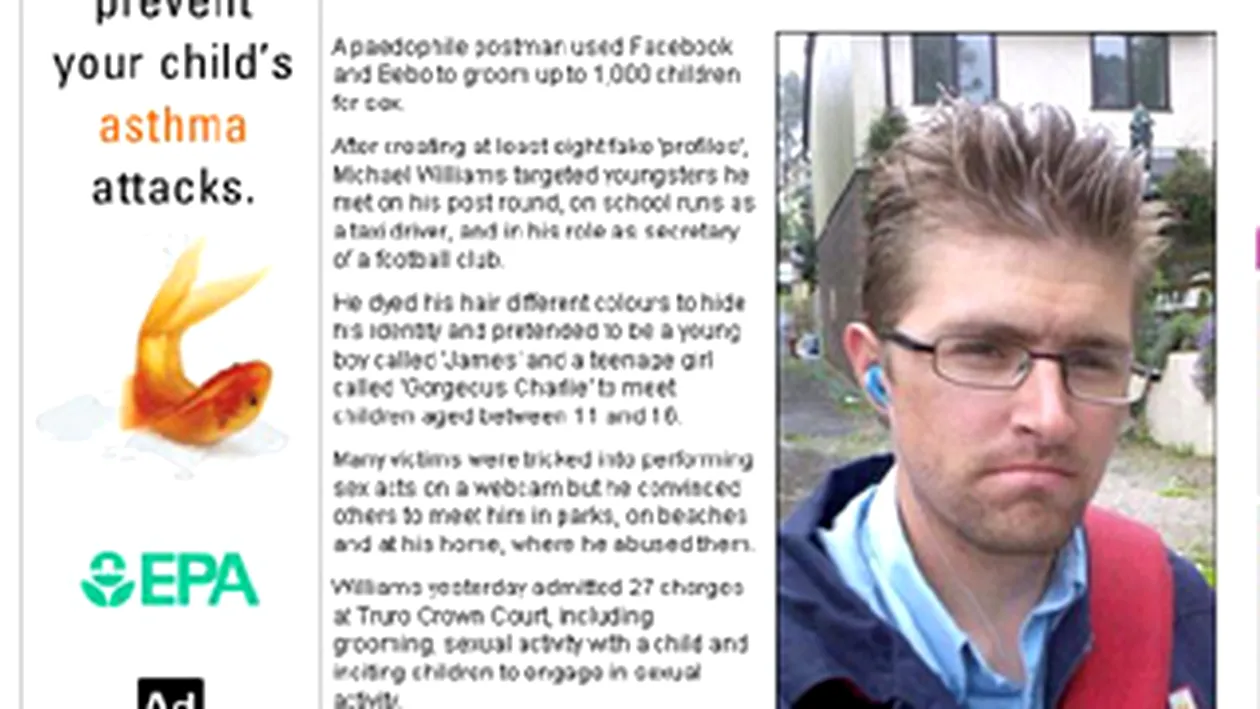 Un pedofil britanic a agatat 1.000 de minori cu ajutorul retelelor Facebook si Bebo
