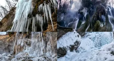 Cascada din Deva care a făcut înconjurul lumii! Minunea naturii care ni s-a arătat în ianuarie
