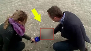 Apariție halucinantă pe o plajă din Mamaia! Ce au adus valurile la mal