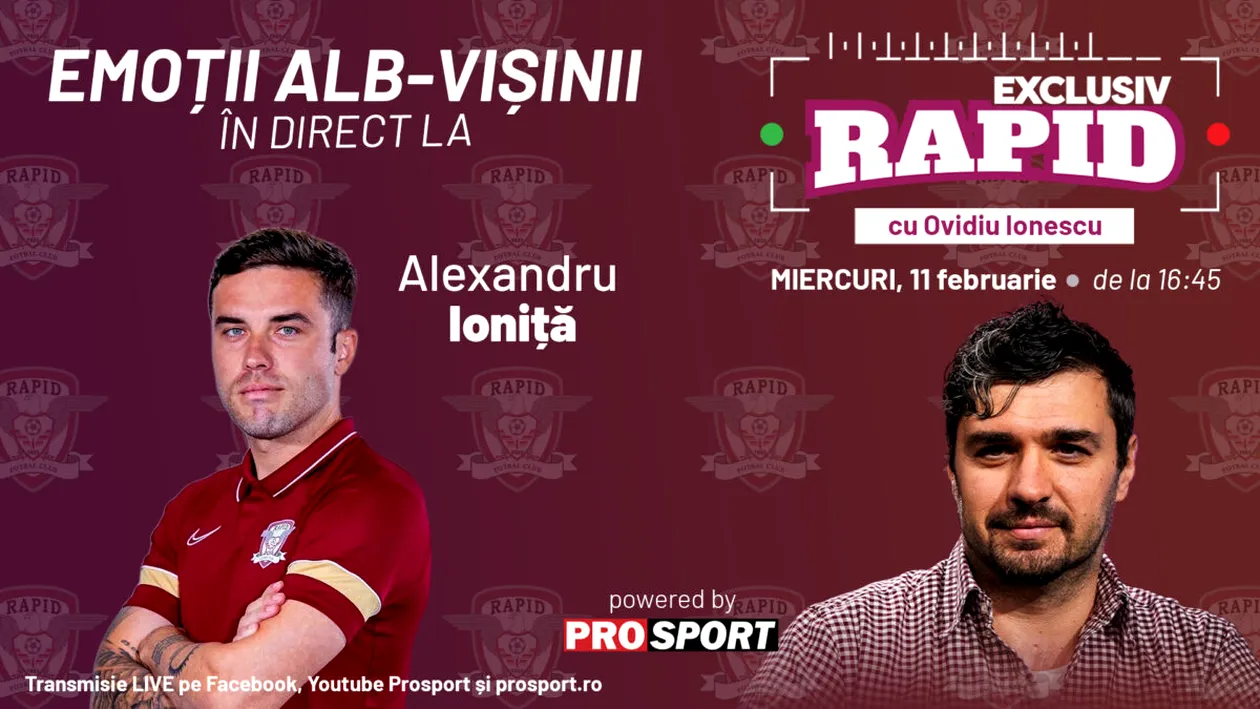EXCLUSIV RAPID după CFR - Rapid 1-1, cu Alexandru Ioniță!
