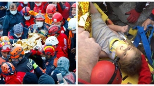 Moment emoționat! Fetiță de trei ani, salvată, după ce a stat 65 de ore sub dărâmări, la Izmir. VIDEO