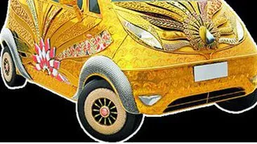 Isi imbraca masina in aur si pietre pretioase