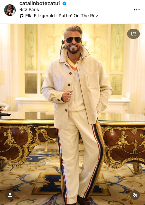 Cătălin Botezatu a fost curtat de soția lui Silviu Prigoană. (sursă - instagram.com/catalinbotezatu1)