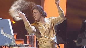 Lovit de ghinion. Pictorul-minune de la “Romanii au talent” a facut o gafa chiar la finalul numarului. VIDEO