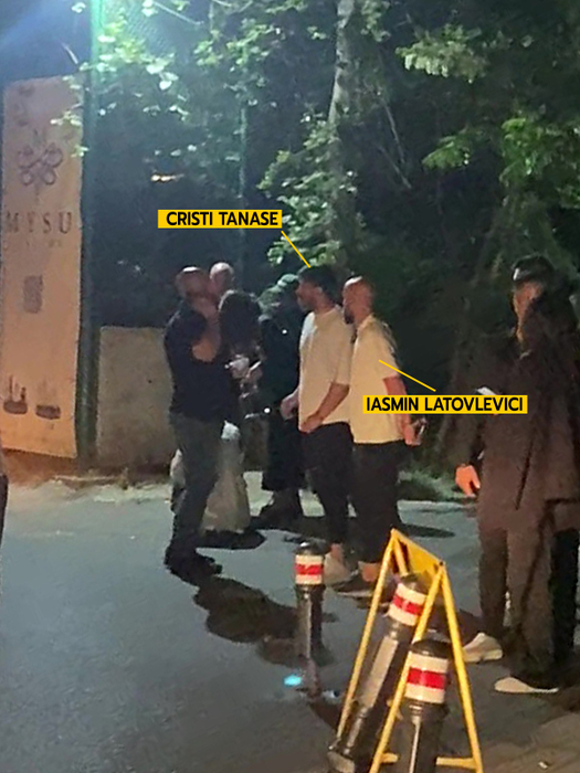 Iasmin Latovlevici și Cristi Tănase, scoși din club de bodyguarzi, după ce au atentat la câteva gagicuțe (Foto: CANCAN.RO)
